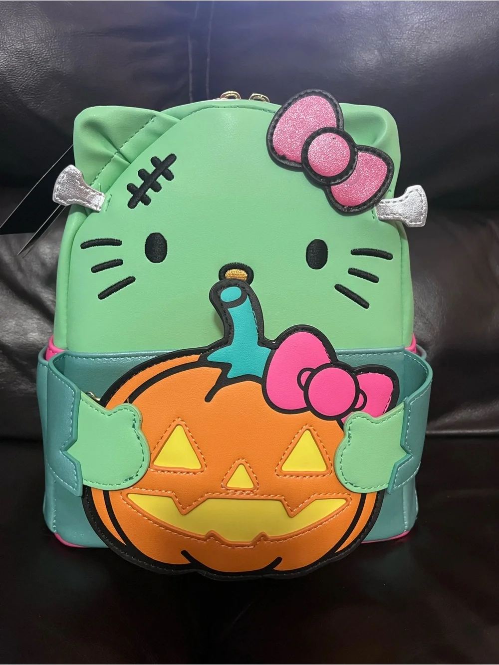 Loungefly Sanrio Hello Kitty Frankenstein Pumpkin Mini Backpack NWT